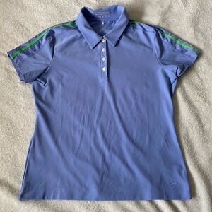 𝅺NIKE Golf Fit Dry gold shirt in periwinkle medium​​​​​